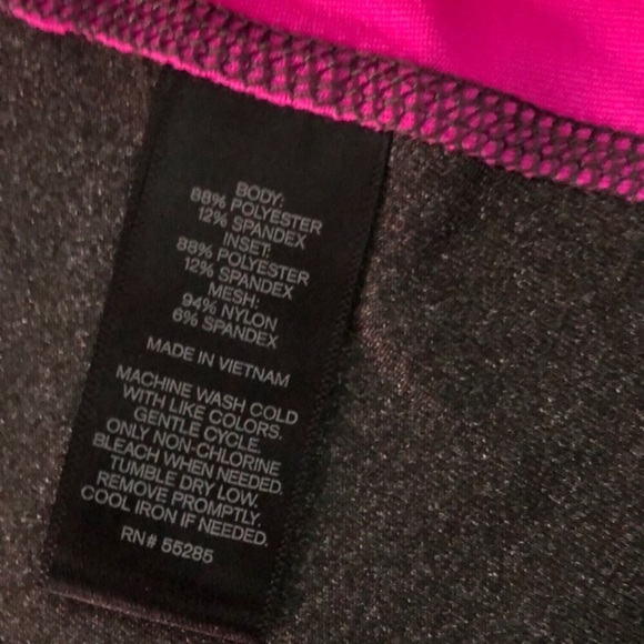 NWOT Express Performance Workout Racerback Tank Gray Pink Black Size Me… - Picture 6 of 7